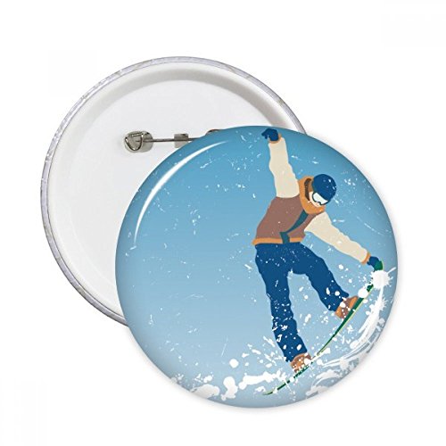 Pins Ski Saut Illustration unique 5 pièces pour sublimer vos vestes M