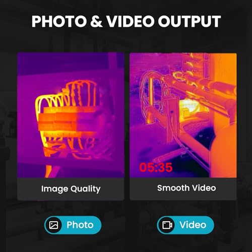 MiLESEEY TR256i Wärmebildkamera Android Type-C, 20g Vollmetallgehäuse Thermal Camera, Messbereich -15°C~600°C, 25Hz 256x192 Auflösung, 3 Wärmemessungen & 6 Anpassbare Paletten,für Phone, Computer