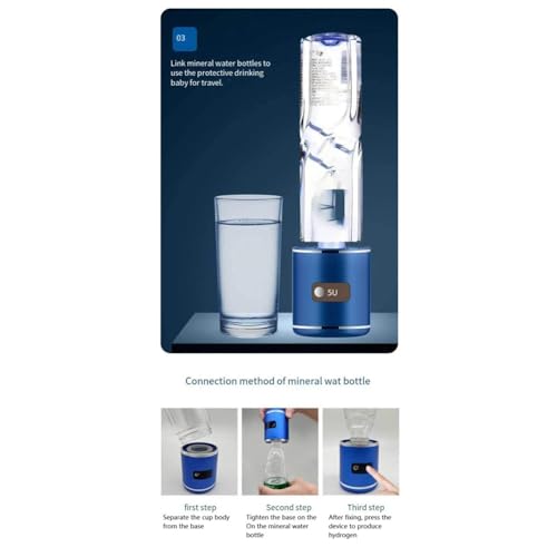 Chauffe-eau à hydrogène Cosmin bouteille ioniseur d'eau USB - 2
