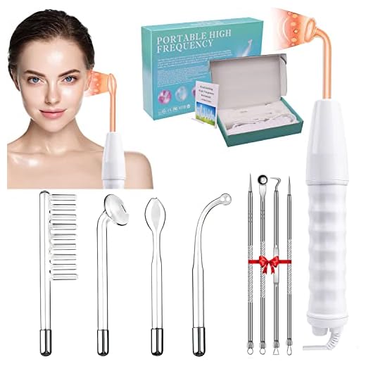Shoonlo Alta Frecuencia Facial, Radiofrecuencia Facial Corporal con 4 Varitas de Neón- Estiramiento de la Piel, Reducción de Arrugas, Ojeras, Imperfecciones, Estimulador de Folículos Pilosos…