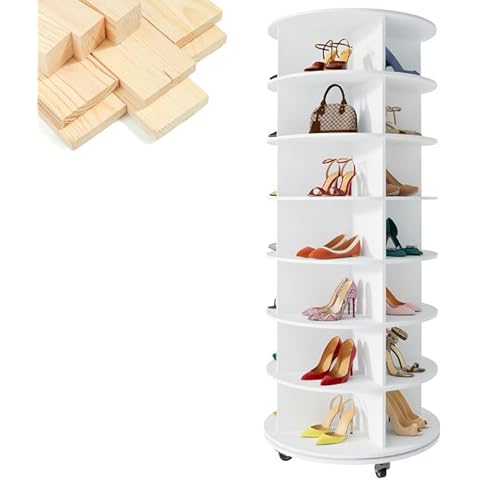 Gujiam 7-Tier Rotating Shoe Rack Cover