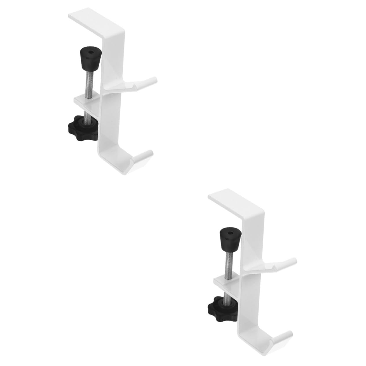 BCOATH 2pcs Metal Purse Hanger Hook Desk Hook Bag Hanger for Desk Backpack Hanging Table