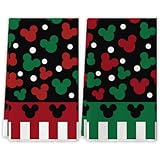 Christmas Cartoon Mouse Dish Towels - New Year Winter Xmas Kitchen Decor - Christmas Decorations for Home Party
