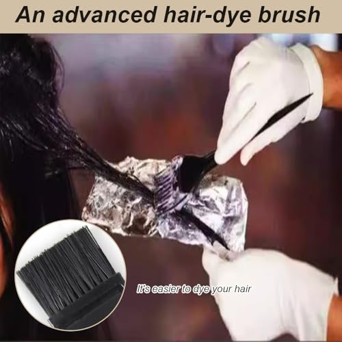 Lmyzcbzl Haarfärbe Bürste, 2 Pcs Pinsel Haare Färben, Haar Färbemittel Kamm Bürsten, Applikator Werkzeuge, für Barbershop und Home Coloring （20cmx3.5 cm)