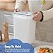 Chef's Path Airtight Food Storage Containers with Measuring Cups, Set of 2, 9.5L, 320Oz, Spacious, Leakproof Design Pantry Canisters for Flour, Sugar, and Bulk Food Storage - Transparent