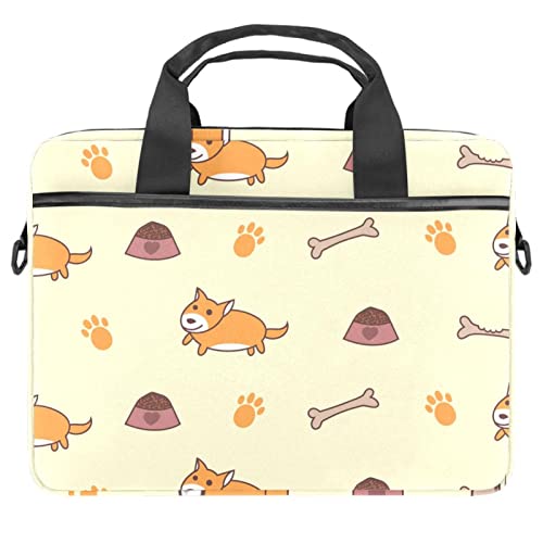 Sacoche bandoulière ordinateur motif Corgi gallois pour le bureau
