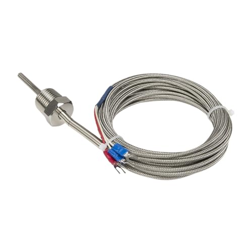 Sensor de temperatura RTD PT100 para regular calor en tuberías con rosca metálica PT1 2 3