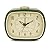 Kikkerland Battery Operated Retro Vintage Style Desktop Nightstand Bedside Office Classic Simple Alarm Clock, Beeping Alarm, Glow in Dark Hands, in Green