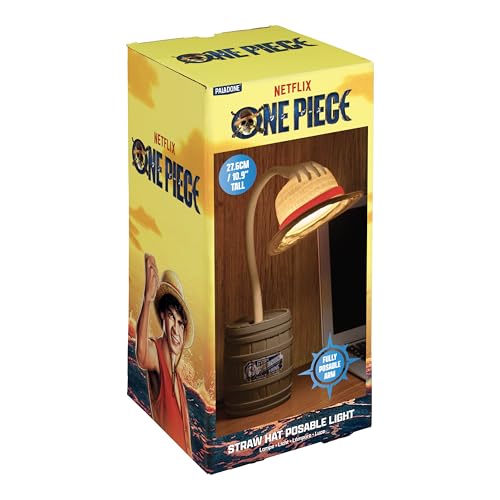Paladone Lampe de bureau pliable en forme de chapeau de paille One Piece sous licence officielle Anime pour les fans de culture pop, chambre, maison, bureau