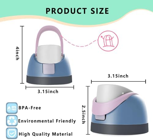 NTIERA Replacement Lid for Owala Freesip,Compatible with Owala Freesip Water Bottle 16oz 24oz 32oz 40oz,Premium Replacement Accessories for Owala Cap,LeakProof,BPA-Free(DustyBlue) — view 3