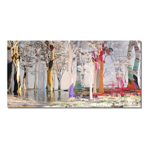 Affiches arbres de bouleaux pour créer un salon moderne et chaleureux