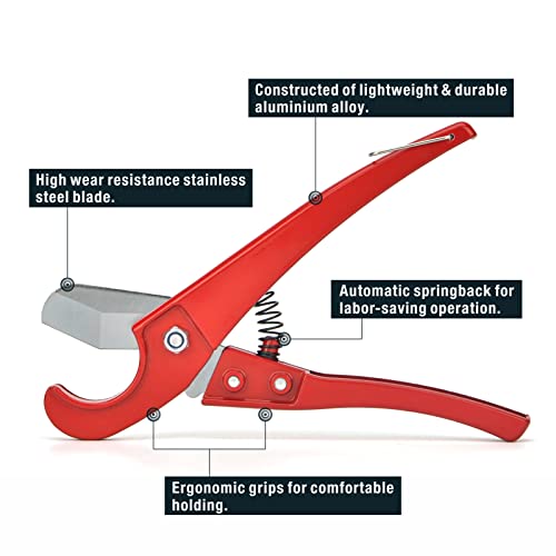 Pex Tubing Cutter For 1/8,1/4, 3/8, 1/2, 3/4-Inch Up To 1-Inch Pex Pipe Cutter #TOP3