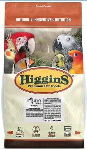 Higgins 466257 Higg Intune Food For Macaw, 18-Pound