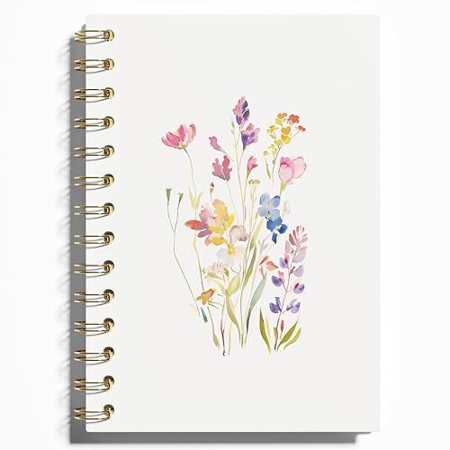 Journal à fleurs sauvages WFSM carnet bohème pour vos notes de bureau