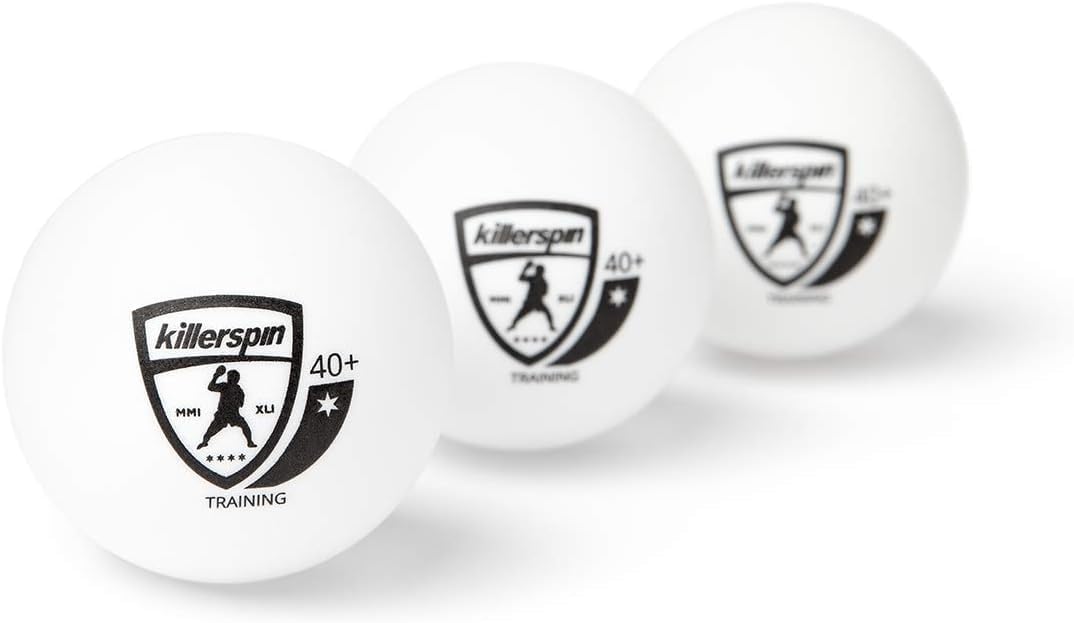 Killerspin 1-Star 40+ Table Tennis Balls, 25-Pack | Regulation Size 40mm | High-Performance ABS Training Balls for Enhanced Durability and Consistent Bounce