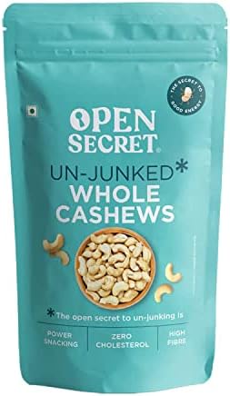 Open Secret Premium Cashew | 900g | Whole Cashew Nuts, Dry Fruits, Kaju, Healthy Snacks, Cashews, Cashew 900gm, Healthy Dry Fruits, Nutritious, Gluten Free & High Protein (Pack of 1)