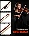 LMS Violin Bow Full Size 1/4 Brazilwood Violin Bows Lightweight Bow Well Balance Fiddle Bow Made with Ebony Frog Mongolian White Horse Hair for Violin Student Professional (1/4)