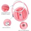 Straw Lid Compatible with 12 16 18 32 40 oz Wide Mouth Hydro Flask, Lids with Straw for Water Bottle Accessories, Replacement Straw Cap with Flex Handle for Hydroflask