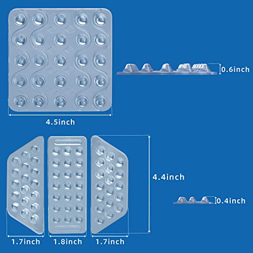 image for Sfcddtlg 2 Sets Snowboard Stomp Pads-3D Clear Anti-Slip Stomp Pad Mat 