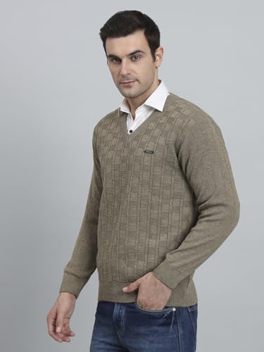 Image of eWools Men's Winterwear Woolen Striped Sweaters