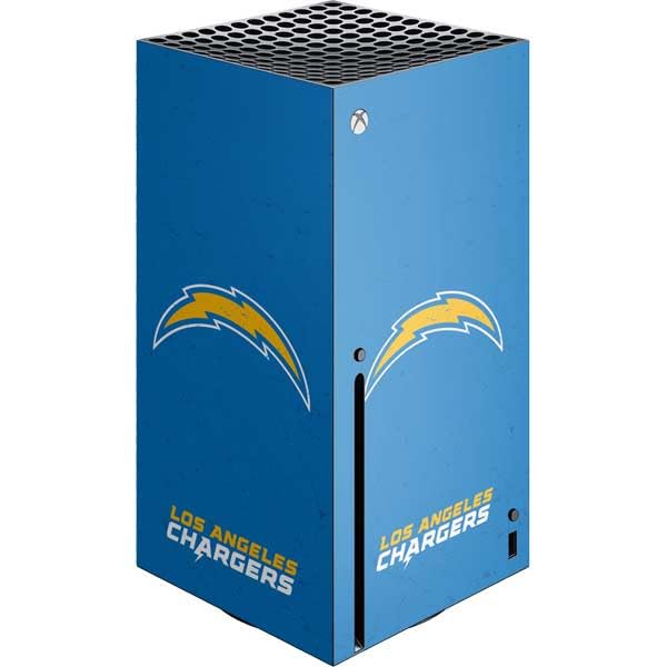 Skinit Decal Gaming Skin Compatible with Xbox Series X Console - Officially Licensed NFL Los Angeles Chargers - Alternate Distressed Design