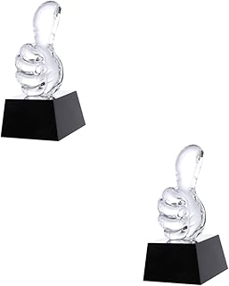 BESPORTBLE Crystal Award Trophy 2 pcs Sports Award Trophy Award Ceremony Trophy Crafts Listing Crystal Crystal Prize