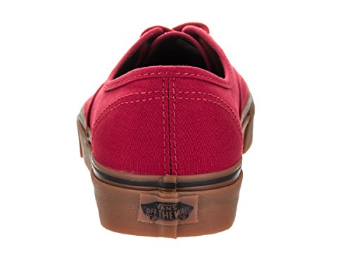 Vans Vans Authentic¿ (Gum) Racing Red/Black Men's 12, Women's 13.5 Medium