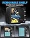 RETLLAS 2.5 Cu Ft Safe Box for Home Steel Electronic Digital Safety Box Personal Security Lock Box with LED Sensor Light Emergency Type-C External Charge for Money Jewelry Documents