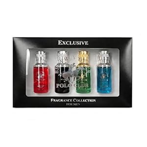 Beverly Hills Polo Club Men’s Fragrance Collection – 4 Premium Eau de Toilette Colognes (1oz Each) – Diverse, Long-Lasting Scents: Blaze, Sexy, Rogue, Active – Ideal Gift Set for Him
