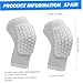 CurcKua Knee Pads 1 Pair Breathable Sweat-Absorbent Kneepads with Honeycomb Padding Non-Slip Elastic Unisex White Knee Brace for Running, Basketball, Football & More, M Basketball Pads Brace