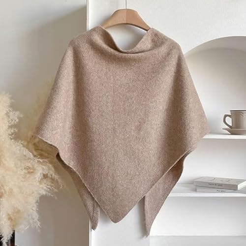 Abundantal Scarf, Women's Solid Color Scarf, Women's Solid Color Wool Blend Shawl, Knitted Shawls and Wraps3