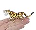 Lampwork COLLECTIBLE MINIATURE HAND BLOWN Art GLASS Cheetah Tiger, size S FIGURINE