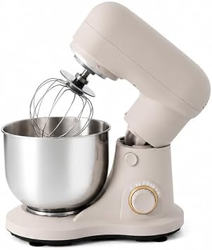 3.5 QT Stand Mixer with Flat Beater, Dough Hook, Balloon Whisk,Porcini