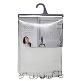 Douceur d’Intérieur Eminza Vorhänge, 2 x 60 x 120 cm, mit Leinen, Weiß