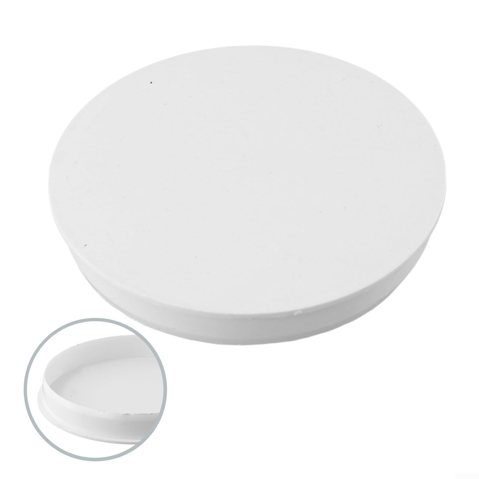 Zilimontt Bouchon de protection de canalisation en PVC - Étanche - 50-160 mm - Blanc (160 mm)