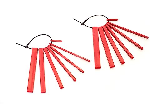 Image of Jaw Grading Bite Blocks for Speech Therapy (Red, Pack of 2) - Reusable & Durable Oral Motor Tool