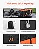 VEVOR 60x24x6 Folding Hitch Carrier - 500lb Capacity Cargo Basket & Waterproof Bag, Fits 2" Hitch Receiver for SUV, Truck, Pickup