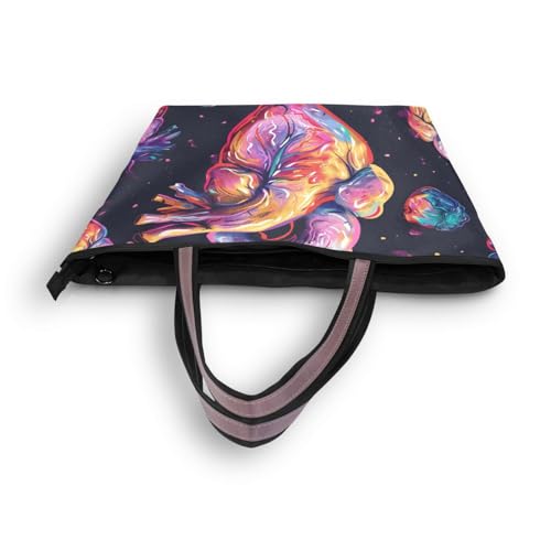 Image of Women Tote Bag, Large Shoulder Hobo Bags Casual Handbags Big Capacity Shopping Work Bag for Vacation, 5