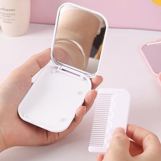 ミラー コーム セット 手持ちミラー 携帯ミラー プリンセス風 かわいい ミラー コーム セット 手持ちミラー 携帯ミラー プリンセス風