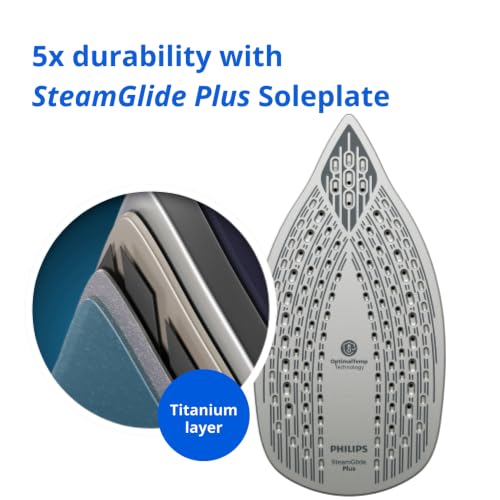 Image of Philips DST6130 /40 No Burns Guaranteed Steam iron 2800 W - World's No 1 Ironing brand, 50 gm /min Steam with 220 gm Ultra Steam Boost, 6 Layer SteamGlide Plus Soleplate