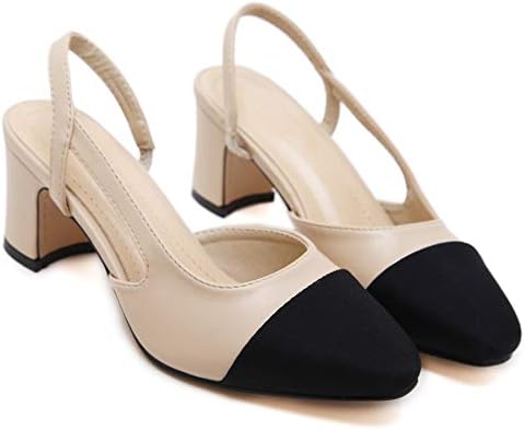 Good Night Elegante Donne Giuntura Blocco del Tallone in Pelle Morbida  Slingback Sandalo Pompe per Vestiti : Amazon.it: Scarpe e borse
