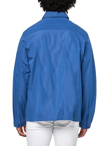 HUGO Men's Cotton Mix Canvas Zip Up Overshirt2