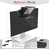 Mini teleprompter de 7.7" para teléfono y webcam, con APP y control remoto | Compatible con webcam, smartphone y Bluetooth, instalación rápida, compatible con iOS y Android para creación de videos 8