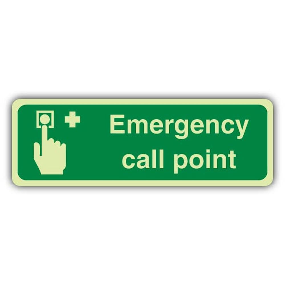 V Safety - Señal de seguridad fotoluminiscente de emergencia para paisaje, 600 x 200 mm, vinilo autoadhesivo, triple brillo