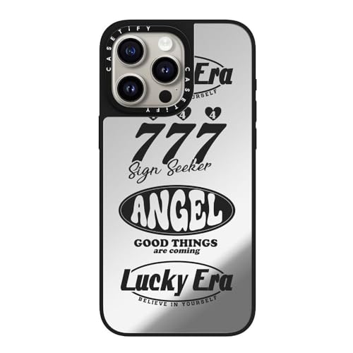 Coque miroir pour iPhone 15 Pro Max CASETiFY antichoc MagSafe noir