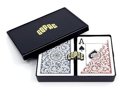 Copag 1546 Design - Cartas de Juego 100% plástico, tamaño de póquer (estándar) Rojo/Azul (índice Jumbo, 1 Juego) | Ya disponible en tu tienda friki favorita! En mundofriki.es!