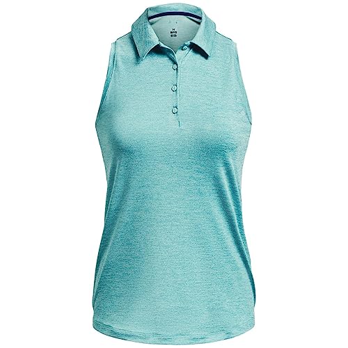 Image of Under Armour Women's Zinger Sleeveless Polo Shirt, Blue Foam, S