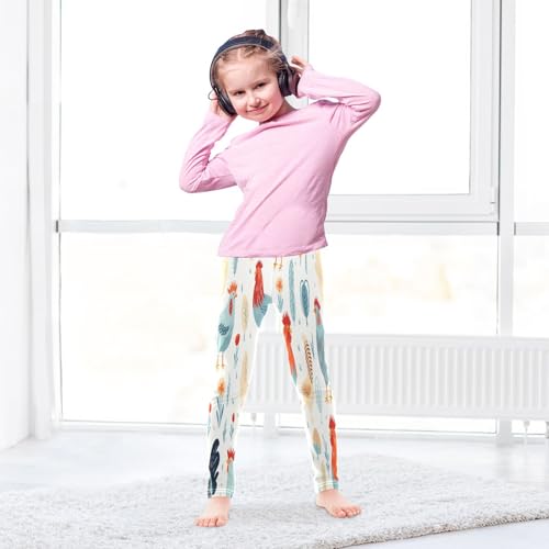 Bolaz Toddler Girls Leggings Printed Yoga Pants Leggings Blue Orange Chicken for Kids4