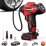 Tire Inflator Compatible with MILWAUKEE 18V Max Battery, 160 PSI Cordless Air Compressor With LCD Digital Pressure Gauge for Car, Bike, Sport Ball (No Battery)