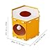 Bothyi Felt Cat House Kitten Cave Tunnel Scratch Resistant Furniture Extra Large Foldable for Indoor Cats Bed Cave Hideaway, Orange